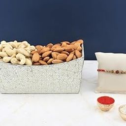 SFU E Com Dry Fruit Hamper For Rakshabandhan Gift | Dry Fruit And Rakhi For Brother | Dry Fruit Basket Hamper | 183-95