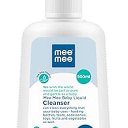 Mee Mee Baby Liquid Cleanser 500ml, Anti-Bacterial Kills 99.9% Germs | Cleanser for Bottles, Nipples, Accessories, Toys, Fruits & Vegetables | No Alcohol, One Drop Cleaning, Dermatologically Tested-10