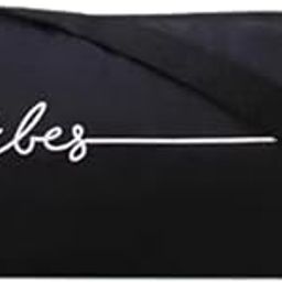 JAIS BOY Good Vibes Duffle Bag, 20L Sports Gym Travel Bag, Black Faux Leather, Adjustable Shoulder Strap, 23x23x45 cm-39