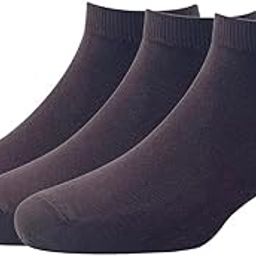Mens Cotton Ankle Length Socks (Pack of 3) Brown-image-61
