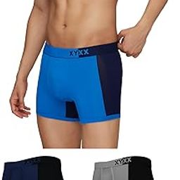 Men's Dualist Micromodal Regular Fit Colorblock Antimicrobial Trunks with No Marks Waistband (Pack of 3)-image-4