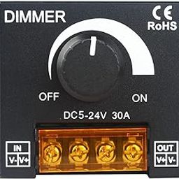 DHRUV-PRO LED Switch Dimmer Controller DC 12-24V 30A 360-720W for Led Strip Single Color LED Strip Lighting Lamp Ribbon Light Black Button Control Brightness Metal-picture-2