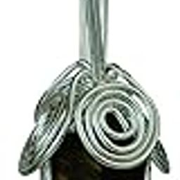 Charged Energized Natural Gemstone Wire Wrapped Pencil Pendant with Metal Chain | Reiki Healing and Pendant for women and men-image-26