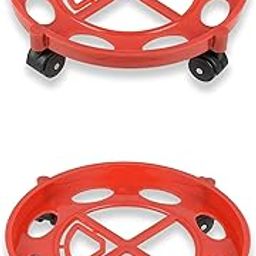 Thermador Red Plastic LPG Gas Cylinder Trolley – Set of 2, Heavy-Duty & Easy to Move-image-75
