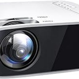 Native 1080p Full HD Android Projector with 11500 Lumen,200" Projection Size, AV, VGA, HDMI, USB, Audio Out, 5G/2.4G WiFi, Bluetooth 5.0, Built in Speakers, 4k Support Smart Projector-0