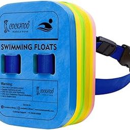 Cockatoo Swimming Back Float Kickboard with Adjustable Straps, Kids and Adults, Small Size Eco Friendly EVA Foam Material, Multicolor-image-28