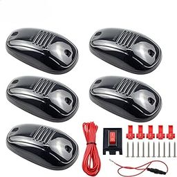 SARRA Roof Marker LED Lights For SUV DC 12V 9-5-Pcs Car Cab | 12V 9-LED Black Lens Roof Lamps | Waterproof Clearance & Doom Lights for Trucks, SUVs & Cars-picture-31