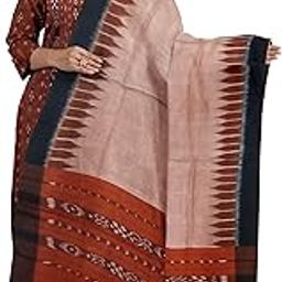 Odisha Sambalpuri Handloom Woman's Pure Cotton Handloom Dress Material With Dupatta Bottom Wear 3 Pic Set Sambalpuri dress material Unstitched NUAPAT113-image-48