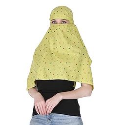 scarf for women, cotton read to wear dupatta face head scarf for sunlight UV dust protection,similarly used as hijab nakab burkha libabs abaya-image-13