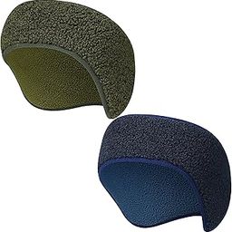 Headbands Ear Warmer for Winter Cold Weather Ear Warming Headband Non Slip for Women Men Youth Unisex Running Ski Walking Sports (Blue Army Green, 2 Pack)-image-33