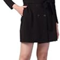 Syle Quotient Women Solid Texture Polyknit Smart Casual Trench Coat-16