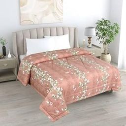 NIVASA LIVINGS Cotton Queen Comforter for Winter – Brown Lily Floral Blanket | Ultra-Warm & Cozy Bed Set for Heavy Cold Nights | Soft & Durable Winter Bedding-image-47
