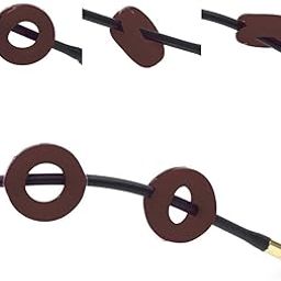 2 Pieces Glasses Ear Grips Round Ear Clips for Eyewear Children Adults Brown |Health & Beauty | Vision Care | Other Vision Care-image-72
