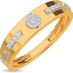 14k / 18k Real Gold & Diamond Ring | Diwali, Rakhi Rakshabandhan Gift for Brother, Husband | With Certificate of Authenticity & BIS-Hallmarked Gold Jewellery | Linear Diamond Ring For Him-image-39