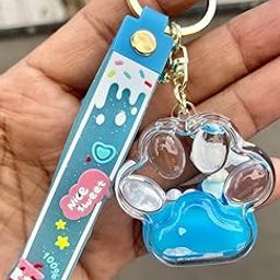 Liquid Glitter Slime Quicksand Floating Liquid Keychains Cartoon Keyring With Pendant Creative Acrylic Keychain For Boys And Girls (Multicolor) (Pack Of 1)-image-41