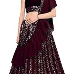 Women Georgette Lehenga Choli Semi-stitched-picture-11