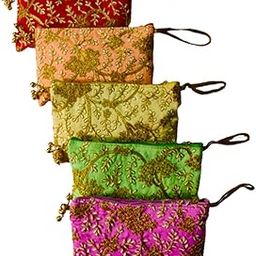 Ethnic Embellished Pouches Return Gifts, Purse For Women Pack Of 5-image-4