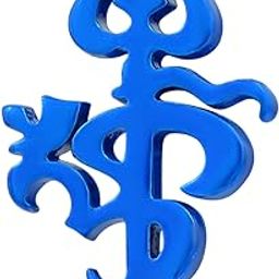 316 Surgical Steel Lord Shiva Symbol Blue Color Om Chand Trishul Cut-Out Screw Back Single Ear Stud Earring Piercing Spiritual Charm Jewelry For Unisex-image-23