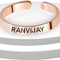Personalized Stainless Steel Adjustable Ring with Your Name Engraved. Best gift choice for GirlFriend, Wife, Anniversary, Birthday, Valentine’s Day, any Special occasion.-image-82
