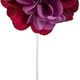 Maroon and Purple Bunch Flower Lapel Pin Suit Collar Accessories Brooch for Men-image-6