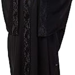 Beautiful & Simple Free Size Kaftan Made of Premium Nida Satin Fabric for Women & Ladies (DSAB-182-Black)-image-2
