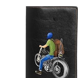 Vegan Leather Passport Cover for Men | ROADRUSH Passport Case Accessories for Travel (Black)-picture-50