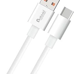 120W USB to Type C| Compatible with Tabs & Phones Like Samsung, Mi, Realme, Oppo, One Plus & Others| Type C Cable Fast Charging| USB to Type C Charging Cable| 1M-1