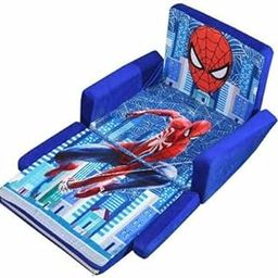 OMAJA HOMESoft Toy Kids Spider Man Baby Sofa Cum Bed Baby Chair for 0-2 Years Sofa Cum Bed Sofa Cum Bed (Pack 1)-7