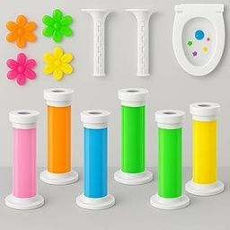 Toilet Air Freshener -Toilet Cleaner-Bathroom Cleaner Refills-Flower Gel Stamp (1)-image-85