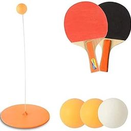 IRIS Table Tennis Trainer, Table Tennis Rebound Trainer, Table Ping-Pong with Elastic Soft Shaft, Leisure Decompression Sports, Self-Training Device for Adults Children-22