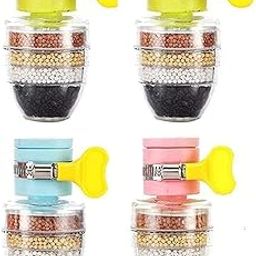 Hocimit Activated Carbon Faucet Water Filters Home Kitchen Faucet Tap Water Tap Filter Multilayer Clean Purifier Filter Cartridge Five Layer Water Filter Tap Filter [ Pack of 2]-0