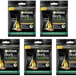 Garnier Black Naturals Hair Color, Shade-3. Brown Black 20ml 20g [Pack of 5] 200g-picture-33