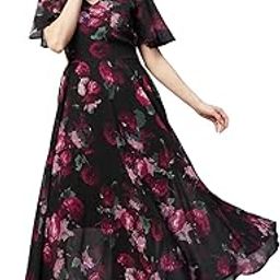 Women's Polyester A-Line Maxi Casual Dress-image-40