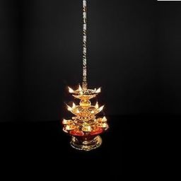 Nabhya Hanging 19 Deep Double Step 3 Layer Electric Diya Deepam Light Pooja Diya Rice LED Light Mandir Diya for Home Temple Decor Electric Diya (19 Deep, Pack of 1)-image-35