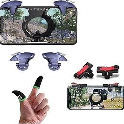 NOCXTUN Combo Offer Pubg Mobile Triggers & Finger Sleeves For Gaming Gamepad Sensitive Triggers L1 R1 Shooting Aim Button Joystick Gamepad Controller for All Smartphone-15