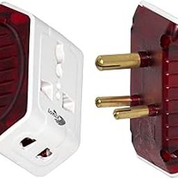 IONIX Mihir Model 3 Pin Plastic Travel Universal Multi Power Plug Adapter (White)-19