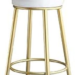 Nutech Decor Furniture Pub Stool Iron Art Bar Stool Chair with Bar Rest Pub Kitchen Counter Leisure High Footrest Stool Velvet Coffee/Tea/Milk Shop Bar Stools Chair (75 cm, White)-image-14