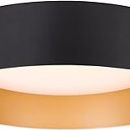 Bargeni - LED Flush Mount Ceiling Light, 12.5 Inch, Matte Black with Inner Gold, 3000K/Warm White, 18W (100W Equivalent), Dimmable Ceiling Light Fixture for Bedroom, Kitchen, Living Room and Hallway-picture-16