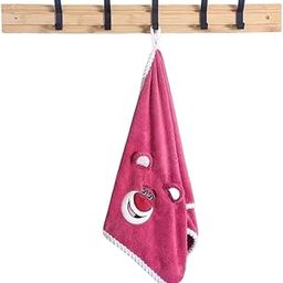NEHEERA |Cartoon Kids Hand Towels – Soft, Colorful & Gentle on Skin | Perfect for Boys & Girls | Baby & Toddler Friendly | 100% Cotton (Bear - Dusky Pink)-image-54