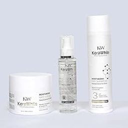 KERA WHITE Professional Hair Care Set Moisturising Mask Serum & Shampoo Smooth Hair Treatment Pack of 3-image-9