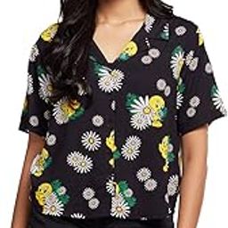 Tweety: Tropical Vibes Womens and Girls Graphic Printed Cotton Hawaiian Shirts Multi-Colored-image-84