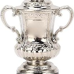Football Cup Trophy Shiny Award, Football Competitions Champion Cup Model, Silver Trophy Elegant and Durable Design, High Simulation Metal Fantasy Trophy Ornaments Decor-image-18