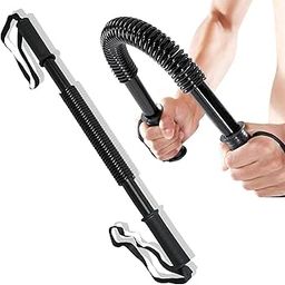 YIXTY Power Twister Bar Upper Body Strength Training Workout for Arm Builder Professional Heavy Duty Power Twister Bar (30 Kg)-24