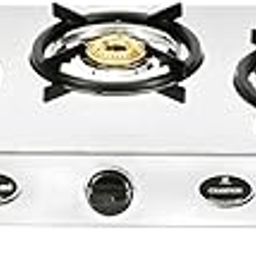 Sunflame Champion 3-Burner Gas Stove | Stainless Steel Body | 2-Years Product Coverage | 1 Medium and 2 Small Brass Burners| Euro-Coated Pan Supports | Manual Ignition | Silver-picture-15