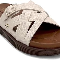 Women's Effortless Comfort | Strappy Slide Sandals | Cushioned Footbed | Lightweight | Slip-On Sandals-image-76