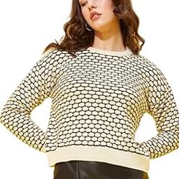 Self Design Round Neck Casual Women Crop Top Sweater||Winterwear||-picture-4