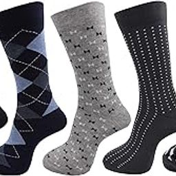Men's Calf Length Formal Multicolored Cotton Socks(Pack of 5 Pairs)-4