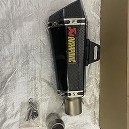 AUTO MT Universal Motorcycle AKRAPOVIC Muffler Exhaust Pipe Black Akrapovic Full Carbon Exhaust WID DB Killer Universal for All Bikes-3