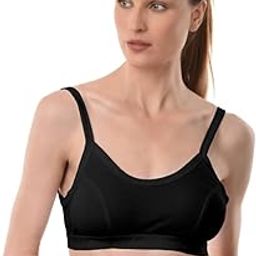 B Cup Sports Bra for Women and Girls-Comfortable and Supportive Cotton Bra Set- Perfect for Workout and Active Lifestyle-Interlock and Hosiery Fabric Slip On Bra-image-26