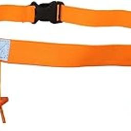 Reflective Tape Cycling Race Number Belt Triathlon Waist Belt Night Running Orange-image-79